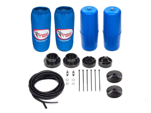 AIRBAG MAN AIR SUSPENSION HIGH PRESSURE HELPER KIT FOR COIL SPRINGS TO SUIT NISSAN PATROL Y62 Apr.10-18 RAISED 40-50mm (CR5120HP)