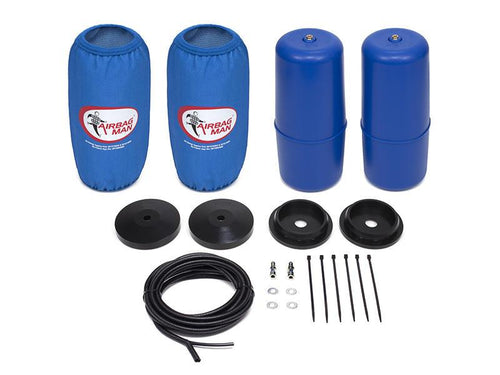 AIRBAG MAN AIR SUSPENSION HIGH PRESSURE HELPER KIT FOR COIL SPRINGS TO SUIT NISSAN PATROL GQ - Y60 Wagon 88-99 RAISED 75mm (CR5146HP)