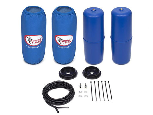 AIRBAG MAN AIR SUSPENSION HIGH PRESSURE HELPER KIT FOR COIL SPRINGS TO SUIT NISSAN PATROL GQ - Y60 Wagon 88-99 RAISED 100mm (CR5147HP)