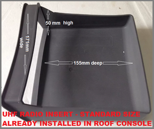 4WD INTERIORS ROOF CONSOLE - TOYOTA LANDCRUISER 76 SERIES WAGON 2007-2009 (RC76)