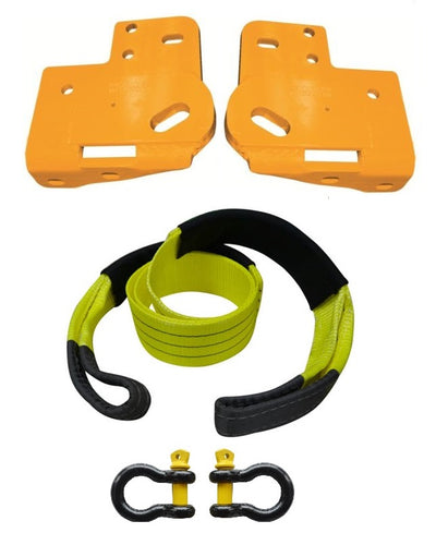 ROADSAFE TOW POINTS TO SUIT HOLDEN COLORADO 2012 ON (RP-COL02KIT) PAIR- PLUS BRIDLE AND SHACKLES