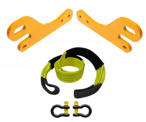 ROADSAFE TOW POINTS TO SUIT TOYOTA PRADO 150 SERIES (RP-PRA150KIT) PAIR - PLUS BRIDLE AND SHACKLES