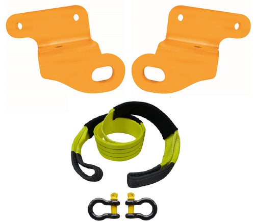 ROADSAFE TOW POINTS TO SUIT MITSUBISHI TRITON ML-MN (RP-TRI02KIT) PAIR- PLUS BRIDLE AND SHACKLES